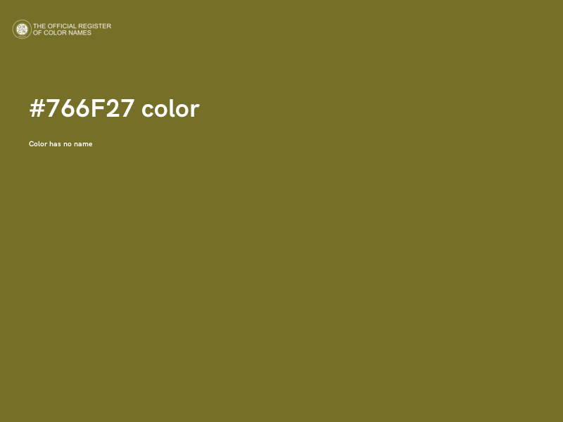 #766F27 color image
