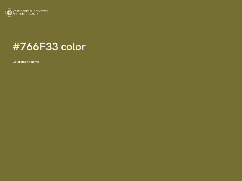 #766F33 color image