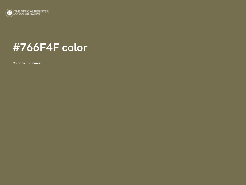 #766F4F color image