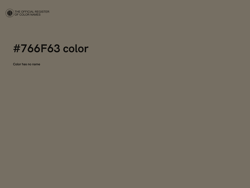 #766F63 color image