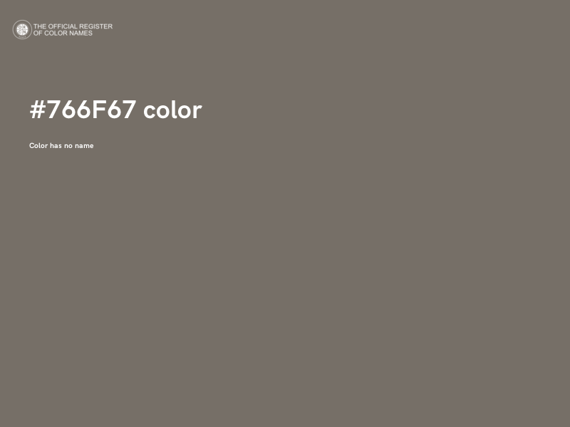 #766F67 color image