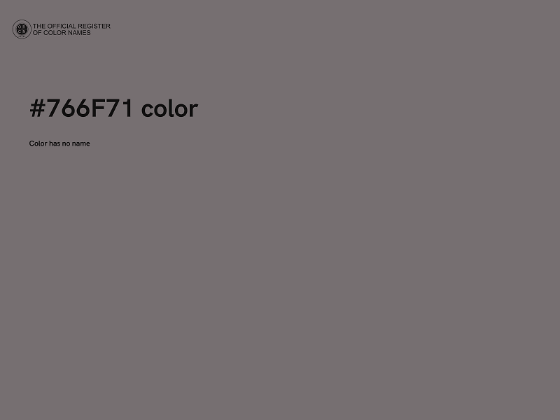 #766F71 color image