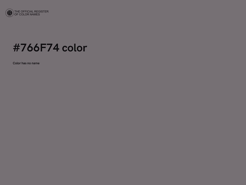 #766F74 color image