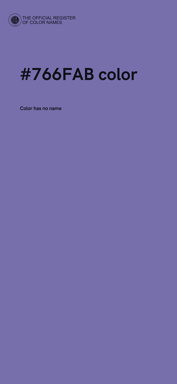 #766FAB color image