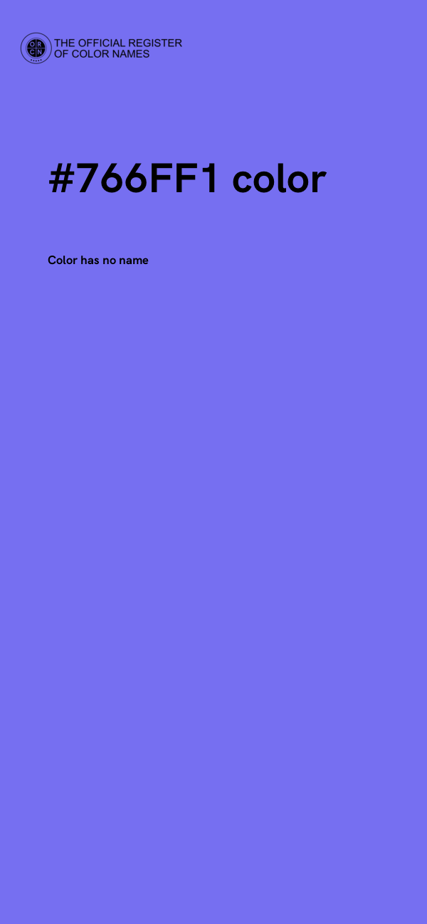 #766FF1 color image