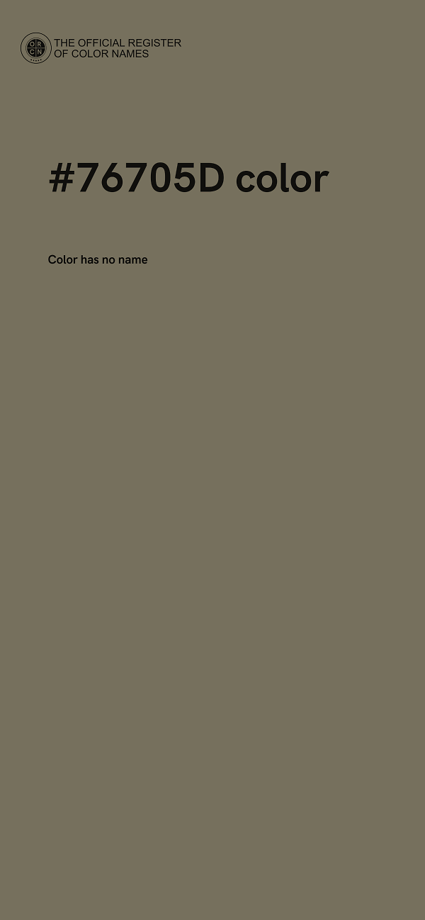 #76705D color image