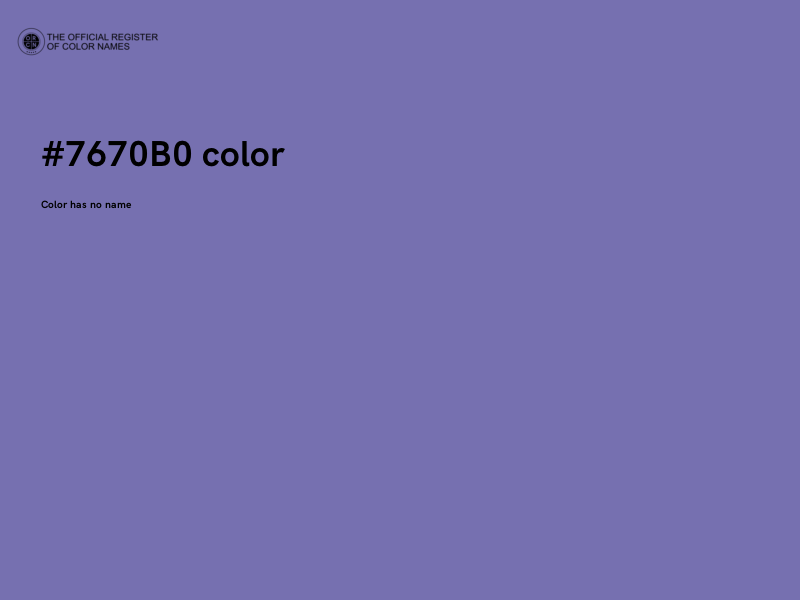 #7670B0 color image