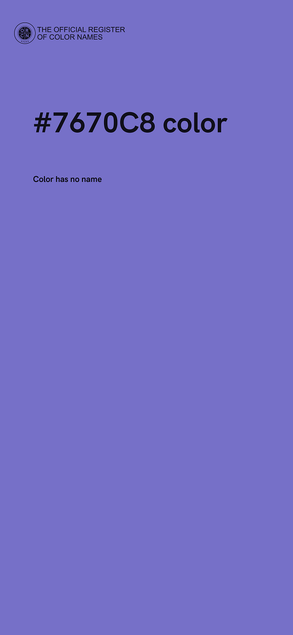 #7670C8 color image