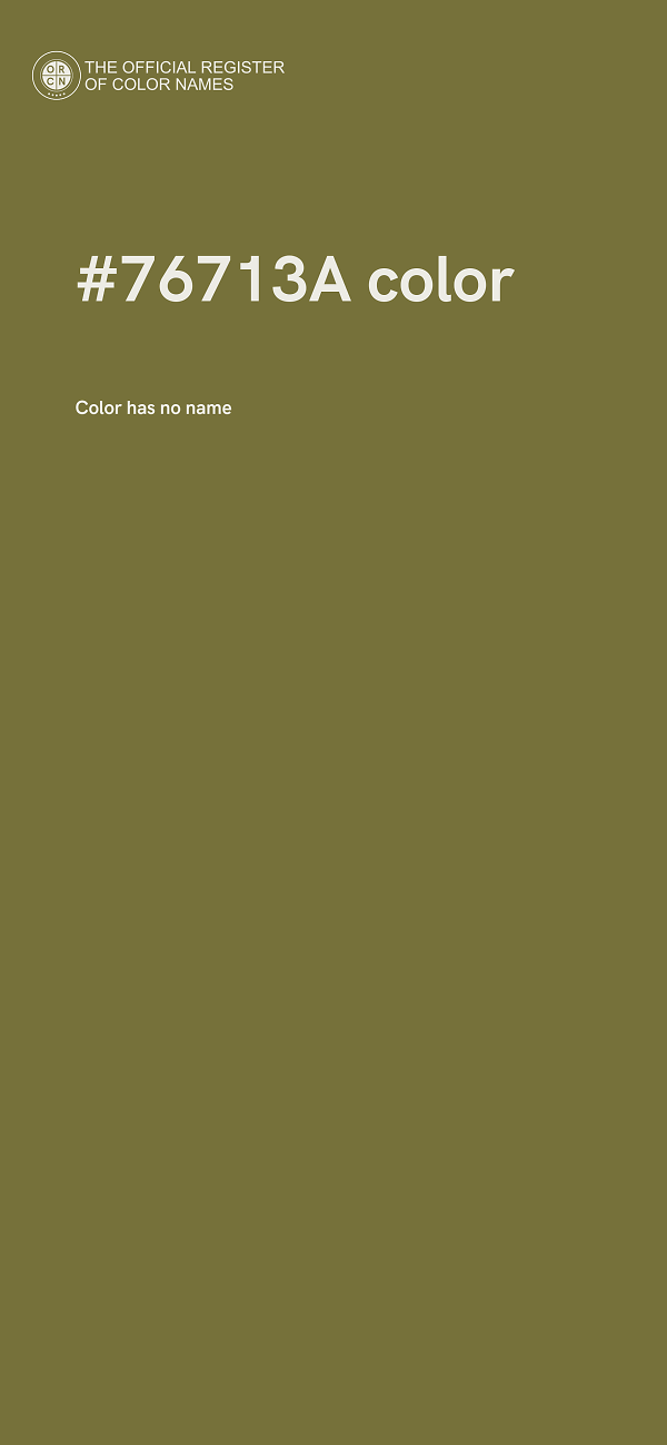 #76713A color image