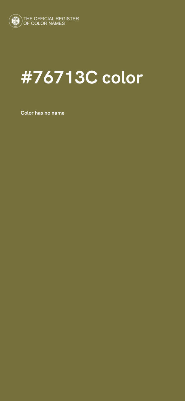 #76713C color image
