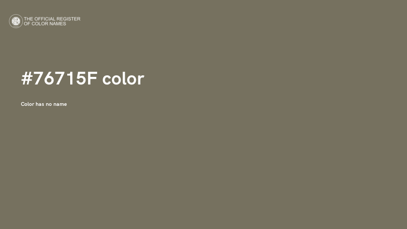 #76715F color image