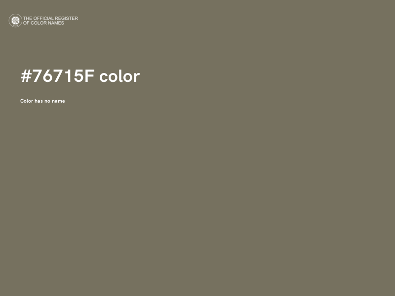 #76715F color image