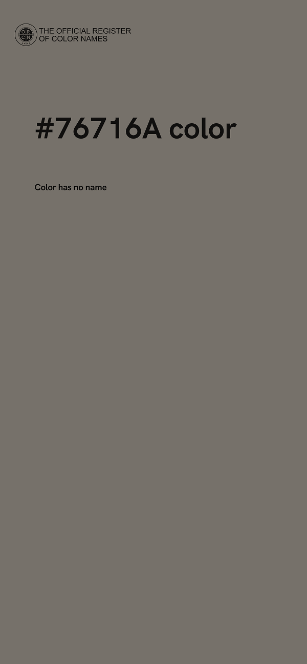 #76716A color image