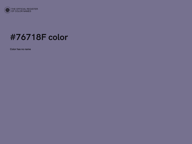 #76718F color image