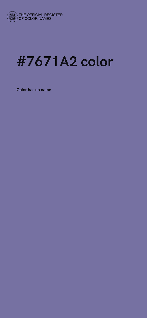 #7671A2 color image