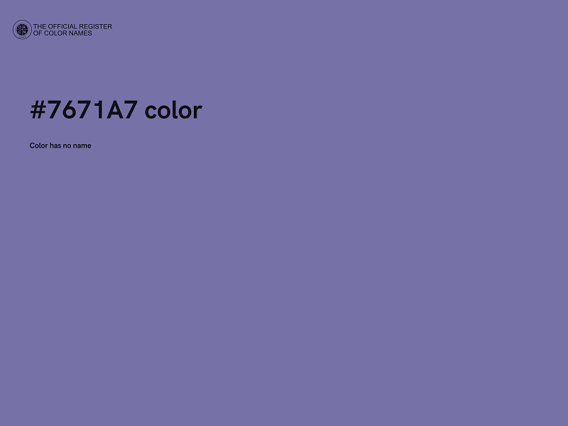 #7671A7 color image