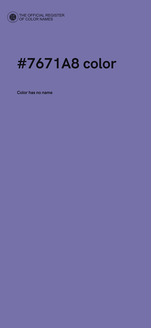 #7671A8 color image