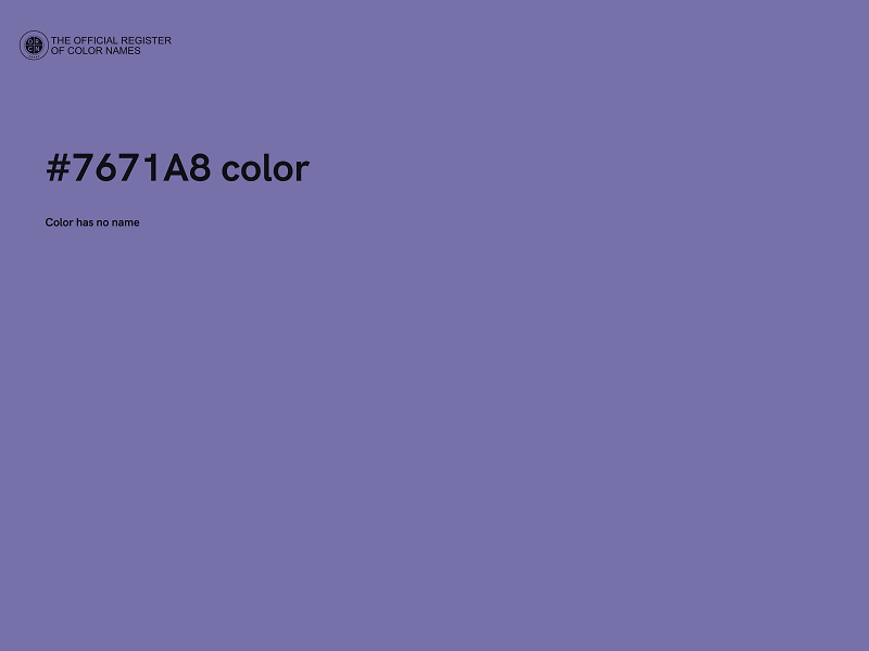 #7671A8 color image