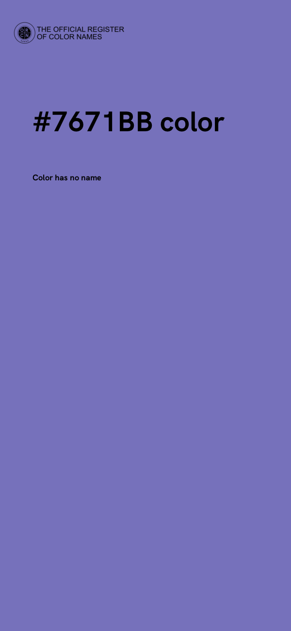 #7671BB color image