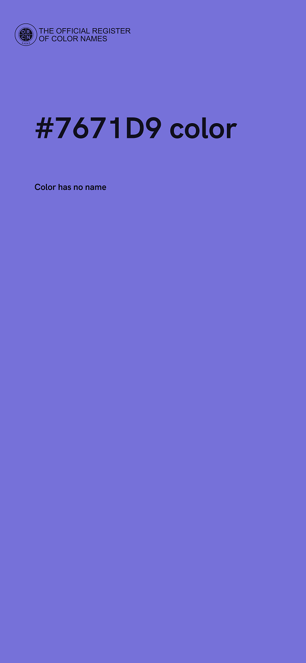 #7671D9 color image