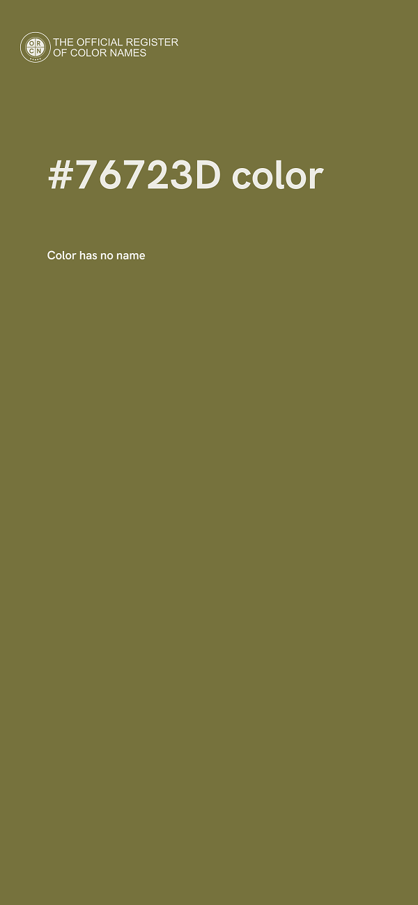 #76723D color image