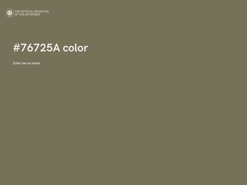 #76725A color image