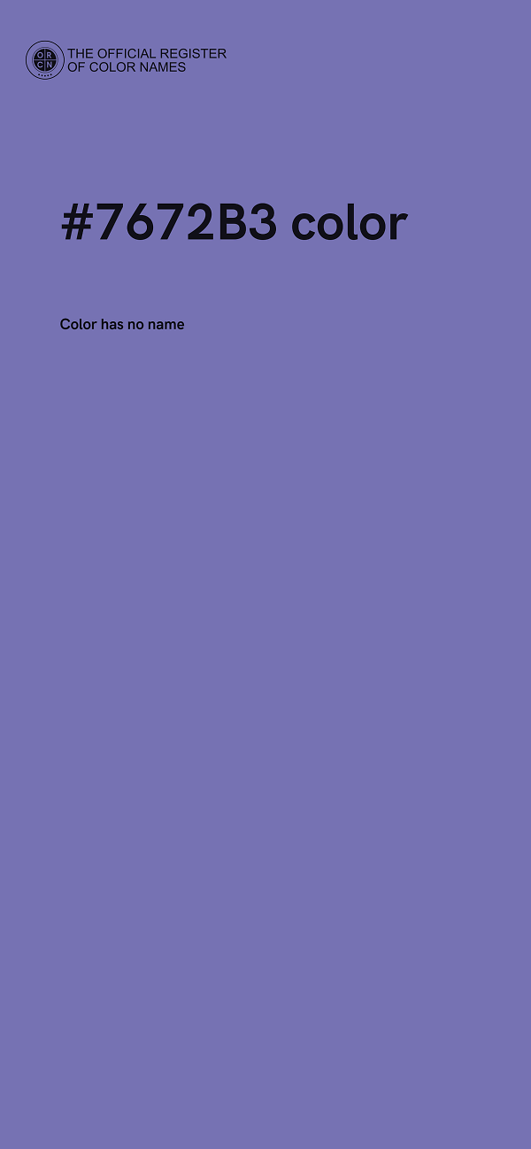 #7672B3 color image