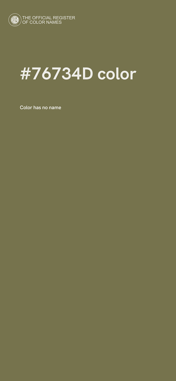 #76734D color image