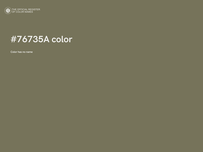 #76735A color image