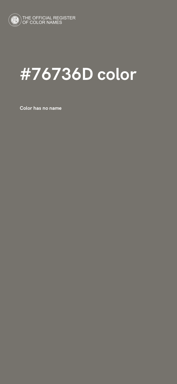 #76736D color image
