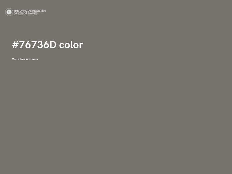 #76736D color image