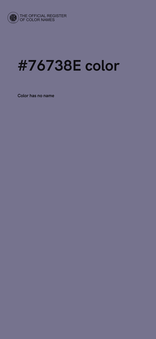 #76738E color image