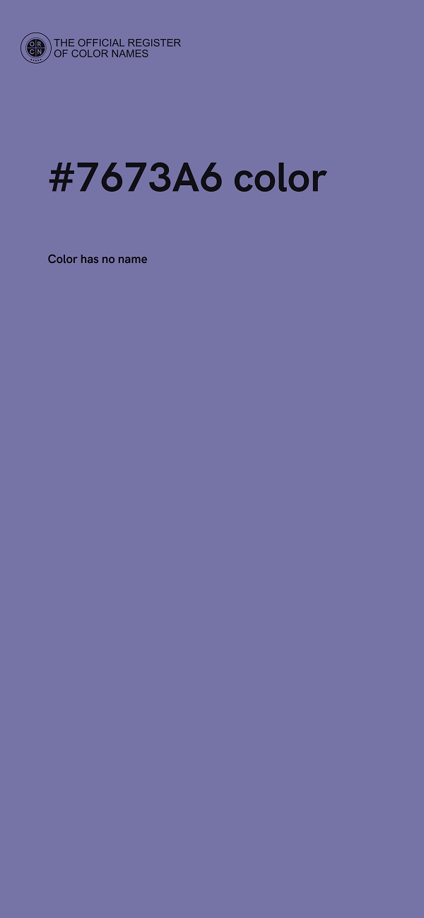 #7673A6 color image