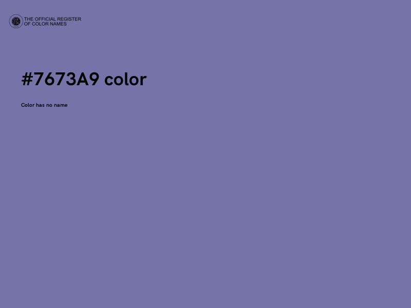#7673A9 color image