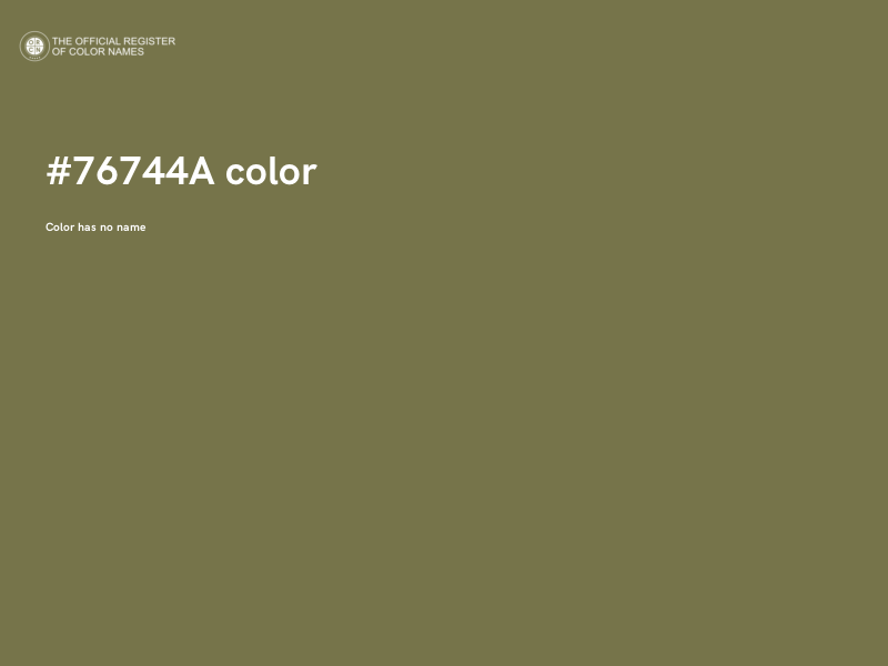 #76744A color image