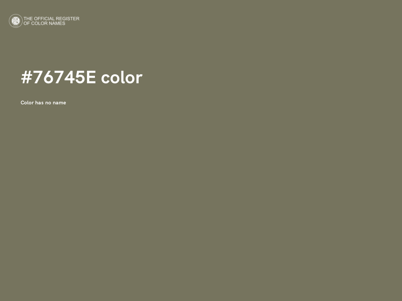 #76745E color image