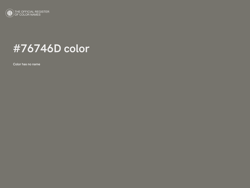 #76746D color image