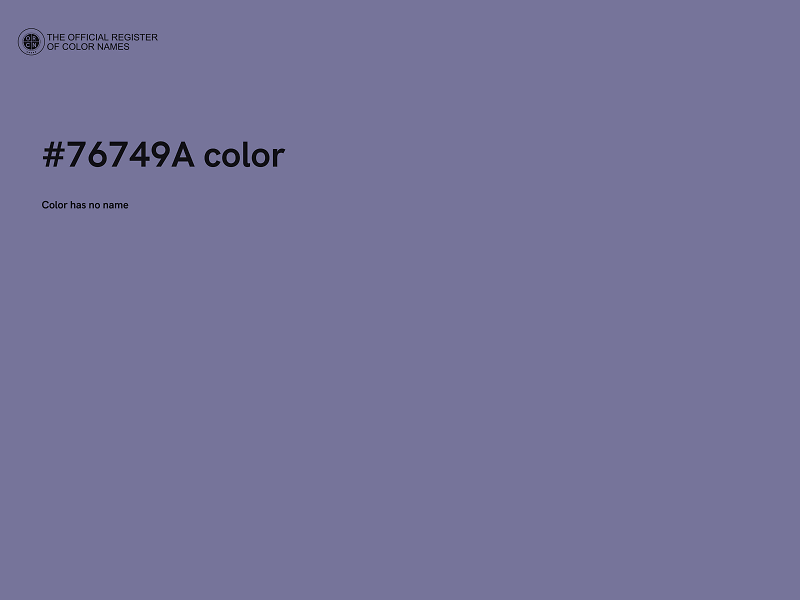 #76749A color image