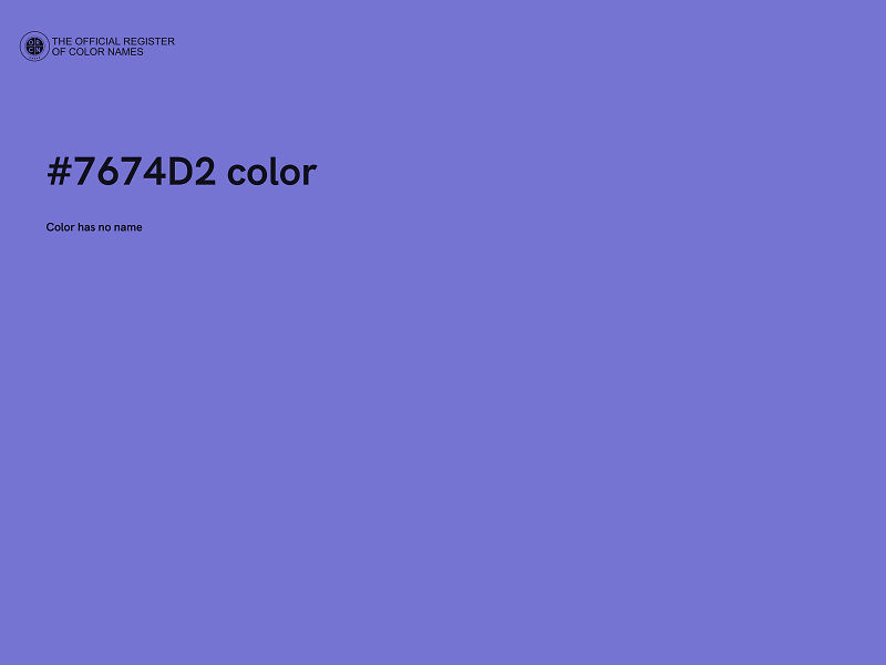 #7674D2 color image
