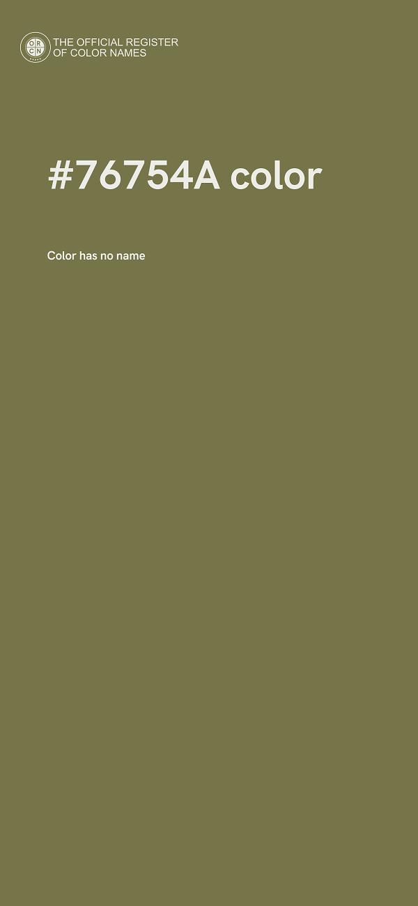 #76754A color image