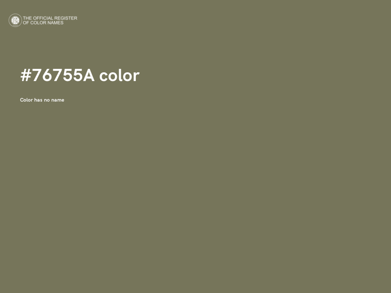 #76755A color image