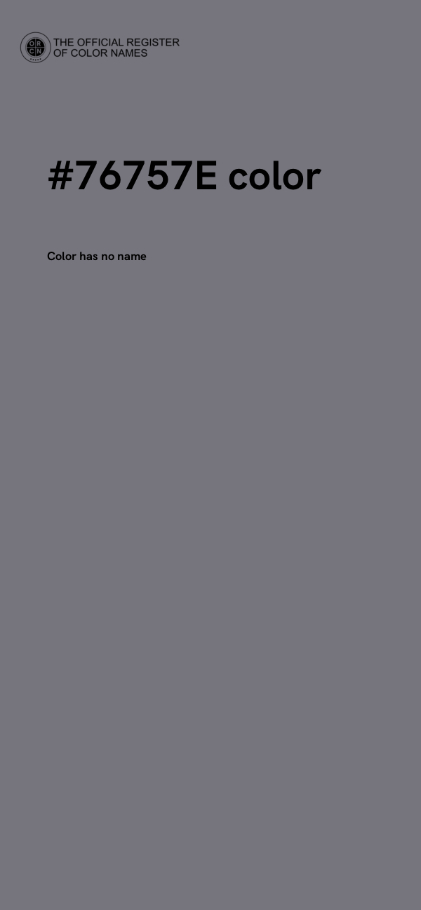 #76757E color image