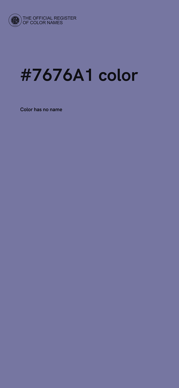 #7676A1 color image
