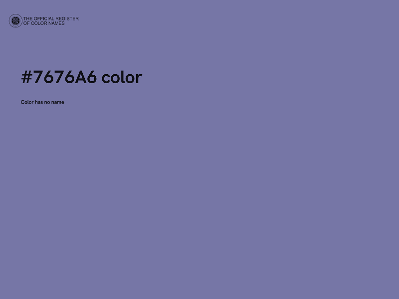 #7676A6 color image