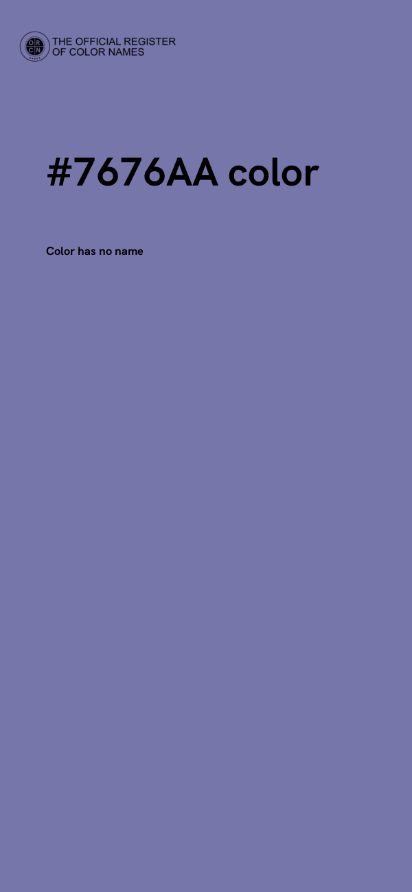 #7676AA color image