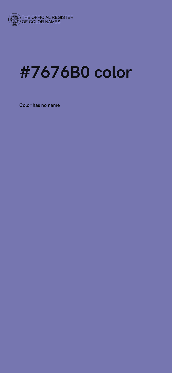 #7676B0 color image