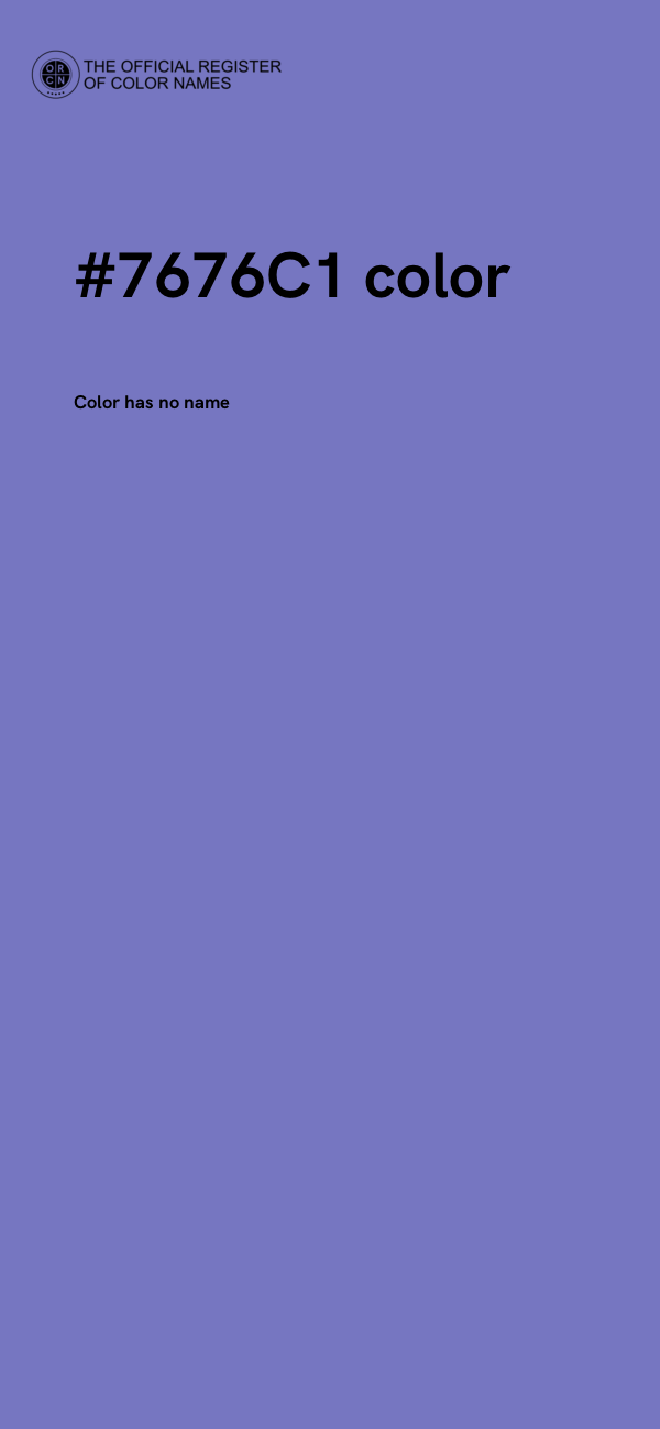 #7676C1 color image