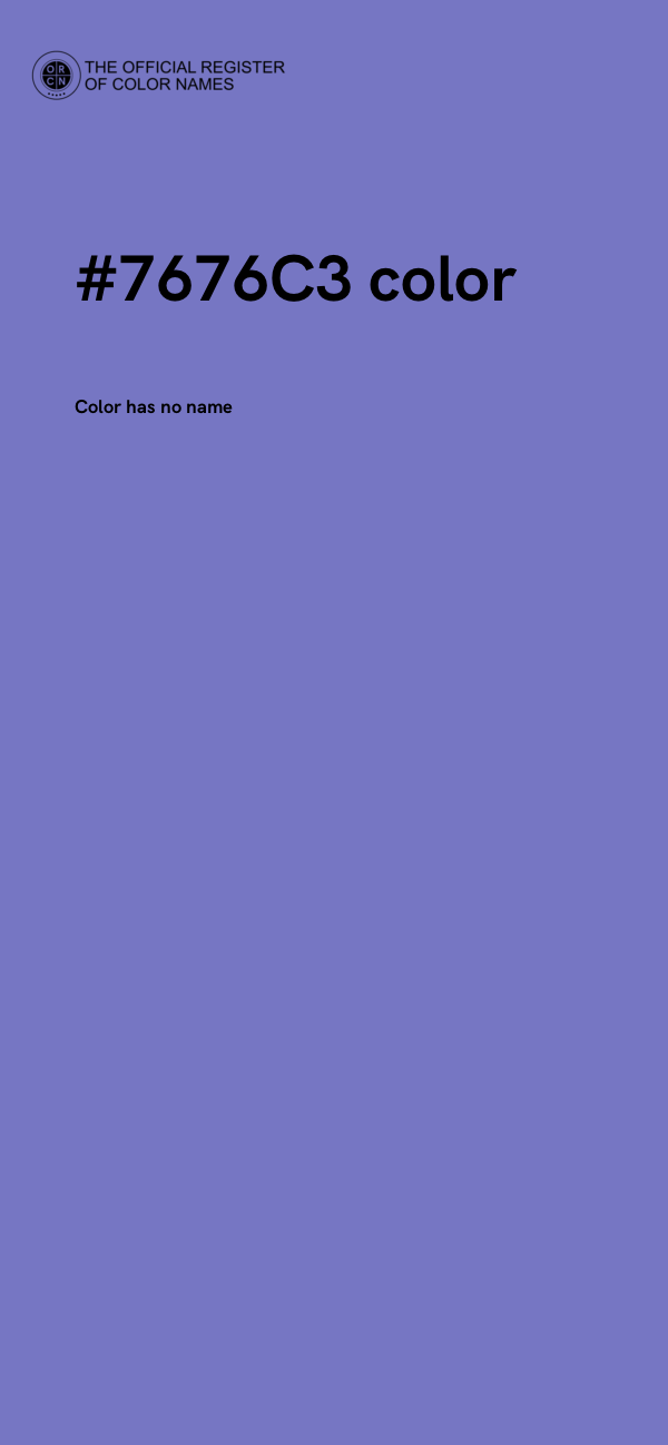 #7676C3 color image