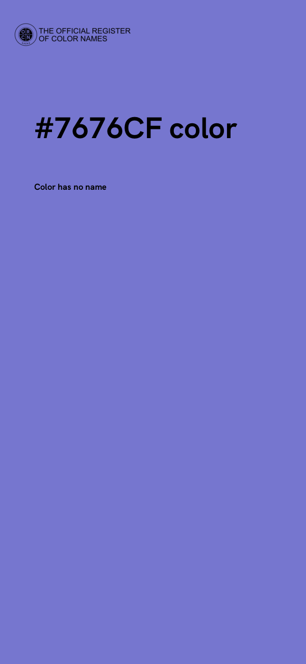 #7676CF color image