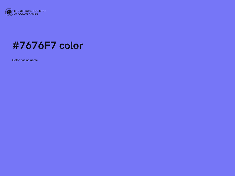 #7676F7 color image